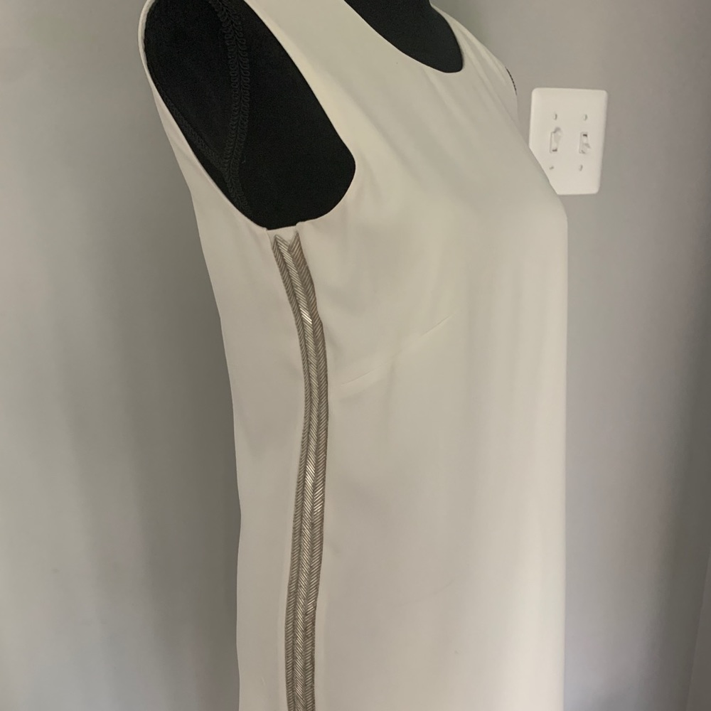 BCBGMaxazaria cream shift mini dress